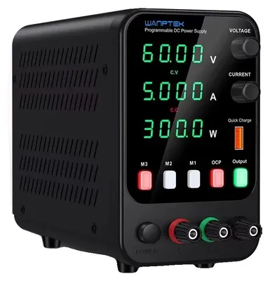 Obrázek produktu pro Stejnosměrný napájecí zdroj, nastavitelné napětí, nastavitelný proud, APS 60 V, 5 A, 300 W, 220 V, zástrčka EU