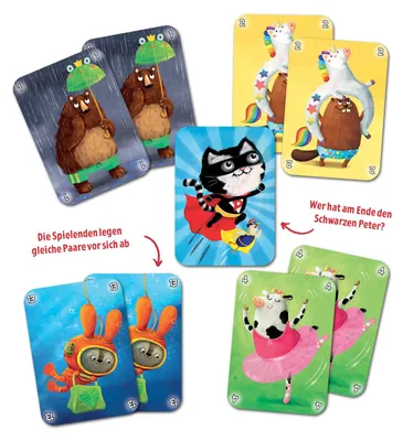 Produktbild von moses. Schwarzer Peter, Spiele-Klassiker für Kinder ab 4 Jahren, bunt