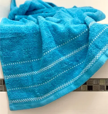 Produktbild von Handtuch Duschtuch Badetuch Frottier 100% Baumwolle Handtücher Typ674 Aqua Duschtuch 140x70 cm