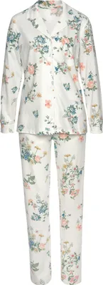 Produktbild von Vivance Dreams Pyjama 2 -teilig ecru-allover-geblümt Größe 36/38