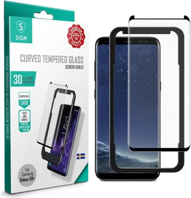 Obrázek produktu pro Ochranné tvrzené sklo 3D pro Samsung Galaxy S8 Plus
