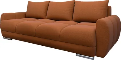 Produktbild von MIRJAN24 Sofa Logo 3, Schlafsofa mit Bettkasten und Schlaffunktion, Ausziehmechanismus DL, Wellenfeder 3-Sitzer (Farbe: Velo 627)