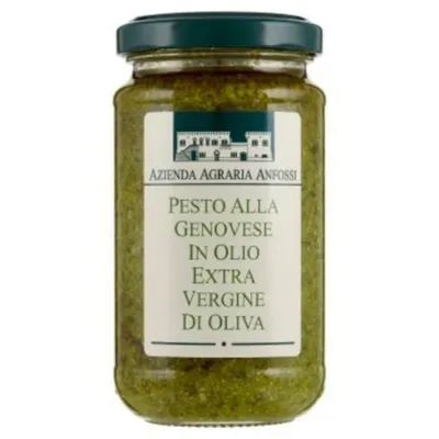 Image de Pesto génois à l'huile d'olive extra vierge Anfossi 185 g