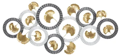 Obrázok produktu pre FURNLUX Wall Art Gold 126cm / Hlavná farba: zlatá / Rozmery: 126 x 58 x 5 cm