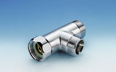 Produktbild von Naber T-Stück, chrom   - Montagematerial