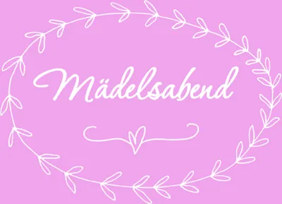Produktbild von Servietten Papier 33x33cm Mädelsabend 20 Stück Rosa / Weiß