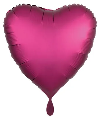 Produktbild von Folienballon Herz Satin pink 45cm