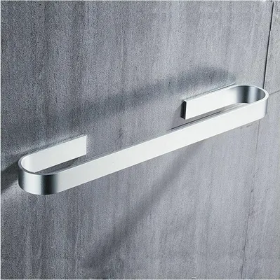 Produktbild von Selbstklebender Handtuchhalter aus Edelstahl zur Wandmontage, Handtuchhalter fürs Badezimmer, 30 cm, selbstklebender Handtuchhalter fürs Badezimmer, Silber