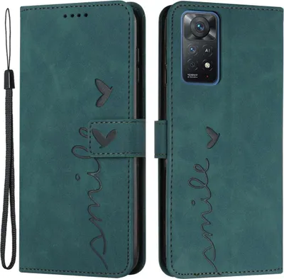 Produktbild von Xiaomi Redmi Note 11 Pro 5G Hülle - Coverup Smile Klapphülle - Grün