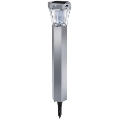 Produktbild von Brennenstuhl Solar LED-Fußwegleuchte SOL FL 13007 mit Infrarot-Bewegungsmelder und Dämmerungssensor 13 x LED 91lm Farbe Alu/Silber, 1170790