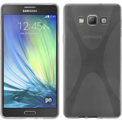 Produktbild von PhoneNatic Case kompatibel mit Samsung Galaxy A7 (A700) - clear Silikon Hülle X-Style + 2 Schutzfolien