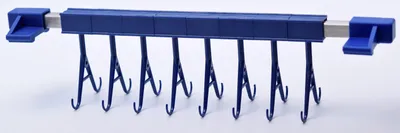 Produktbild von Hakenhalterung für Ultraschallreiniger mit 10 flexiblen Haken, schützt Wanne und Ware