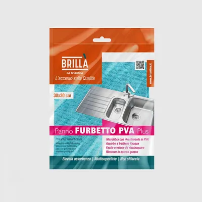 Immagine prodotto di Il panno in microfibra Briantina Furbetto PVA Plus – per la pulizia e l'asciugatura di superfici
