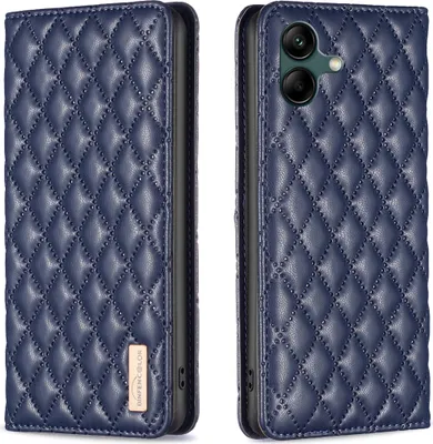 Produktbild von Galaxy A04 4G Hülle, Elegant Bookstyle Flip Leder Kartenfächer Schutzhülle mit Ständer für Samsung Galaxy A04 4G Blau