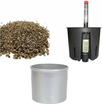 Produktbild von Set4 Blumentopf Corona 18/12 silber Ø 20.0cm H 13.0cm +KT+WA+LZ
