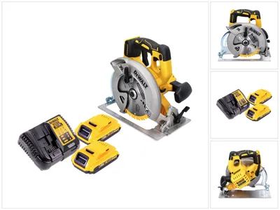 Produktbild von DeWalt DCS 570 D2 Akku Handkreissäge 18 V 184 mm Brushless + 2x Akku 2,0 Ah + Ladegerät