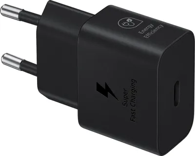Produktbild von Samsung Galaxy Power Adapter USB Type C 25W w/o Cable Black