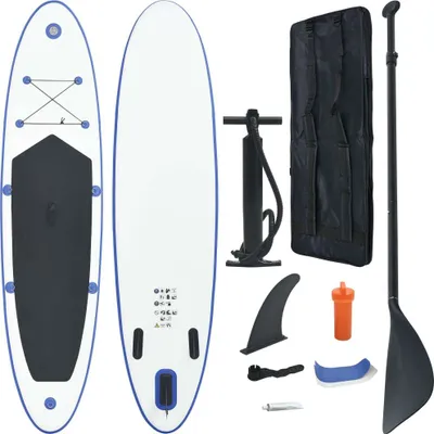 Obrázek produktu pro The Living Store Stand Up Paddle Surfboard SUP nafukovací modrobílý