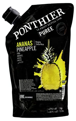 Produktbild von Ponthier ANANAS VICTORIA PÜREE Frucht-Mark-Püree 1 KG
