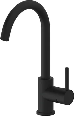 Produktbild von Küchenarmatur MIx35/P - drucklose Vorderfenster Armatur schwenkbar mit langlebigem Keramikscheiben, schwarz matt