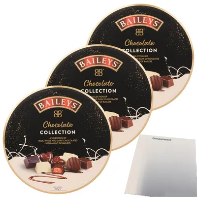 Produktbild von Baileys Schokolade Collection groß 3er Pack (3x227g Packung) + usy Block