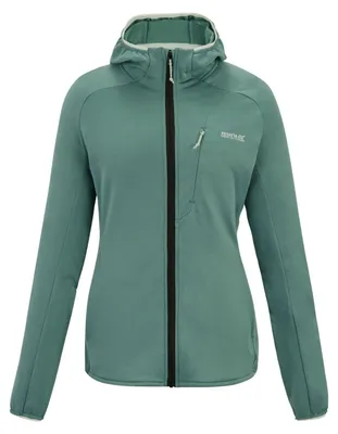 Imagen del producto de Regatta - Sudadera con capucha y cremallera completa para mujer, modelo RG13087 (talla 42 europea), color verde musgo