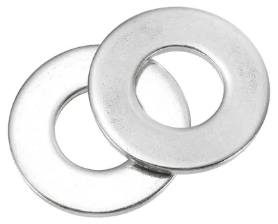 Produktbild von 8 runde Dichtungsringe M22 x 39 x 2 mm, Edelstahl-Dichtungsringe, silberfarbene Ringe, flache O-Ringe für Schrauben, Muttern und Gewindestangen.
