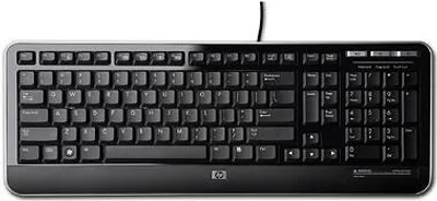 Obrázek produktu pro HP USB klávesnice pro počítač, Plná velikost (100 %), Kabel, USB, Černá