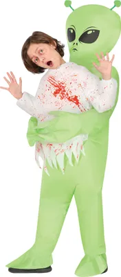Produktbild von Alien Ontvoering Opblaasbaar Kinder Verkleedkostuum 7-9