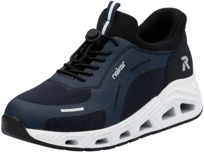 Produktbild von Rieker Damen Sneaker Low N5257-14 Blau mit Gummizug  Gr.40