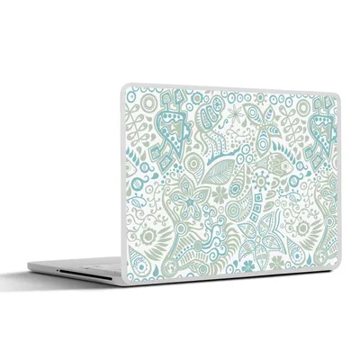 Produktbild von MuchoWow® Laptop Aufkleber Sticker Cover Schmetterlinge - Muster - Abstrakt 36.5x27.5 cm - Laptop-Sticker