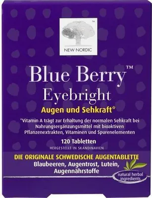Zdjęcie produktu dla Blue Berry Eyebright tabletki na oczy i wzrok, 120 tabletek