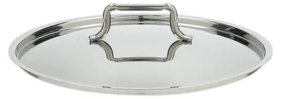 Deckel 18 cm aus Edelstahl, silber, rund, 1 Stück
