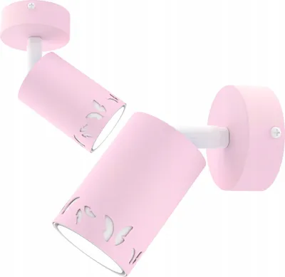 Image de Lampe de chevet pour filles à LED GU10, motif papillons roses