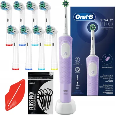 Produktbild von Oral-B Vitality PRO Protect X Clean Elektrische Zahnbürste Lilac 8 Köpfe