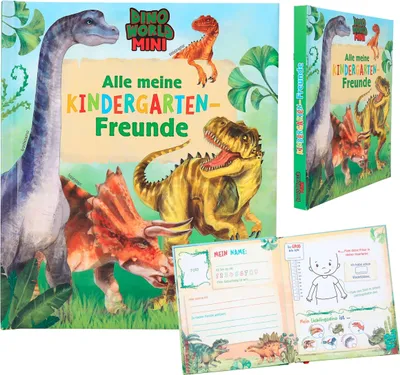 Produktbild von Kindergarten-Freundebuch  Dino World Mini, ab 4 Jahren,, Depesche