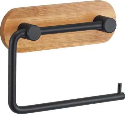 Image de Dérouleur papier wc MSV Yono noir bambou