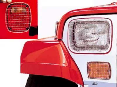 Zdjęcie produktu dla Osłona lampy ze stali nierdzewnej Jeep Wrangler YJ 87-96
