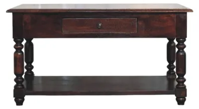Produktbild von Artisan Furniture Massivholz-Konsole mit gedrechselten Beinen in Kirschholz