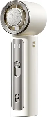 Produktbild von Ventilator mit Kühlkontakt - USB ladbar, 199 Geschwindigkeiten, weiß, kompakter Büro- und Reiseventilator