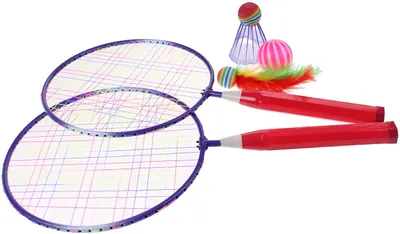 Produktbild von Kinder Federballset 2 Schläger 44cm 1Feder/1Soft
