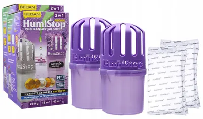 Obrázek produktu pro Humistop Sada pohlcovačů vlhkosti Aroma levandule 2 ks