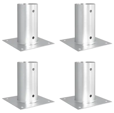 Produktbild von runder Bodenanker 4 pcs Silber 15 x 15 x 15 cm Metall