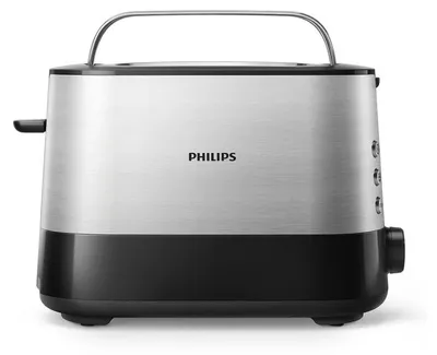 Produktbild von Philips Viva Collection HD2635/90, 2 Scheibe(n), Schwarz, Titan, Metall, Kunststoff, 220 V, 50 - 60 Hz, 0,85 m