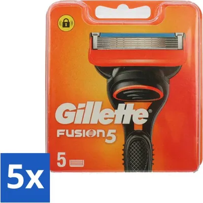 Zdjęcie produktu dla Gillette - Fusion 5 - Ostrza zamienne - 5 ostrzy zamiennych - opakowanie ekonomiczne - 5 sztuk