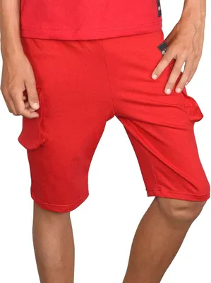 Produktbild von BEZLIT Kinder Jungen Cargo Stoff Shorts Rot 104/110