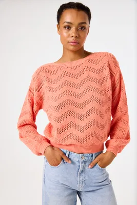 Image de Pull Garcia B50040 orange, taille XL, femme