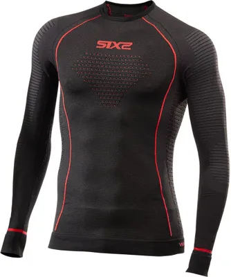 Produktbild von SIXS Funktionsshirt-langarm Blazefit TS2W schwarz-rot Größe: M/L