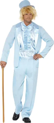Image de Smiffys - Ensemble de costume "90s Stupid" pour homme SM2097 (L) (Bleu)