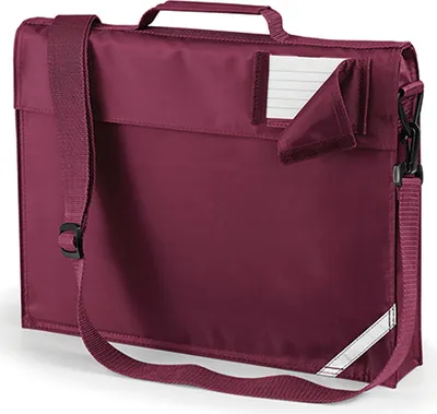 Immagine prodotto di Quadra QD457 | Borsa per libri Junior Custodia per documenti | 37 x 30 x 6 cm - Colore: Borgogna - Dimensioni: 37 x 30 x 6 cm